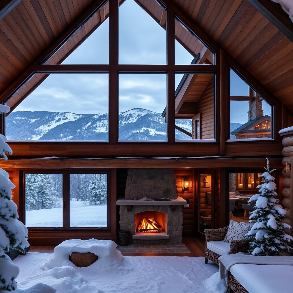 Luxury ski chalet in Stowe, Vermont with mountain views Luxury ski chalet in Stowe, Vermont with mountain views