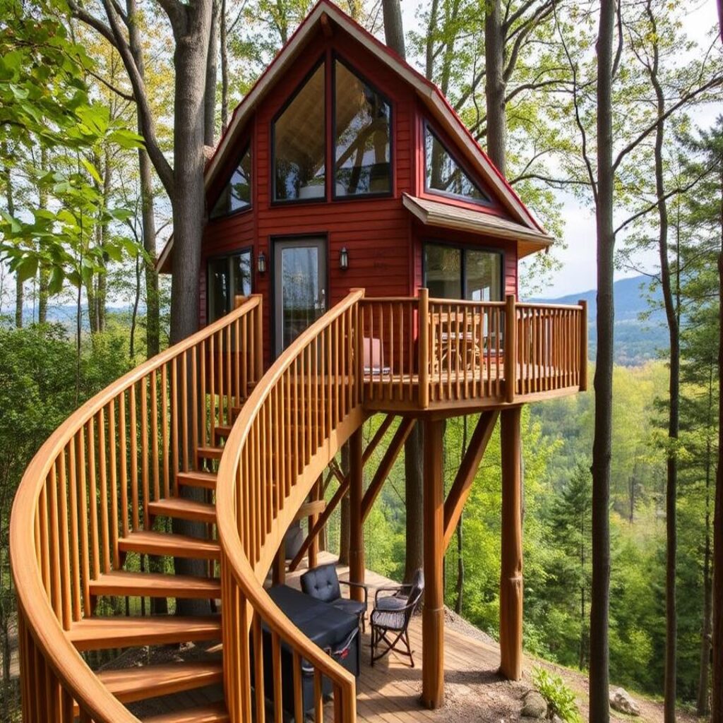 Unique treehouse vacation rental in Vermont Unique treehouse vacation rental in Vermont